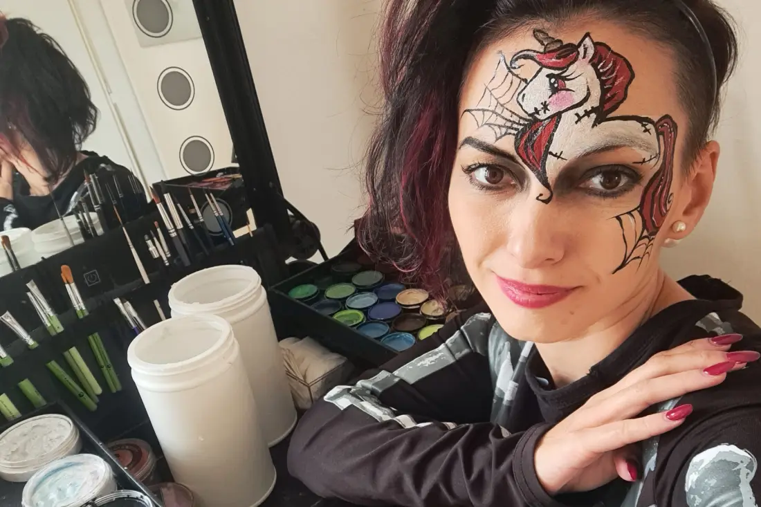 Malba na obličej, dětské akce - Hranice