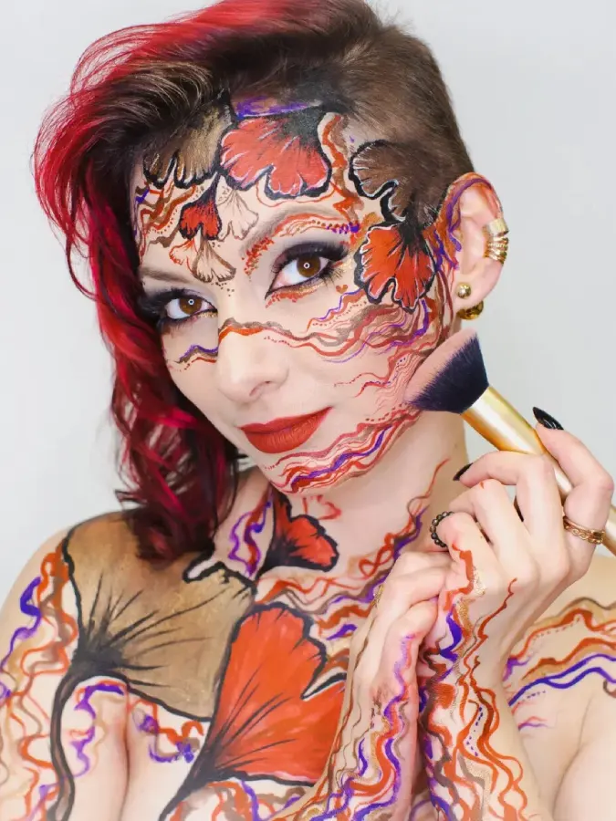 Radka Kunovská - bodyart, malba na obličej a tělo