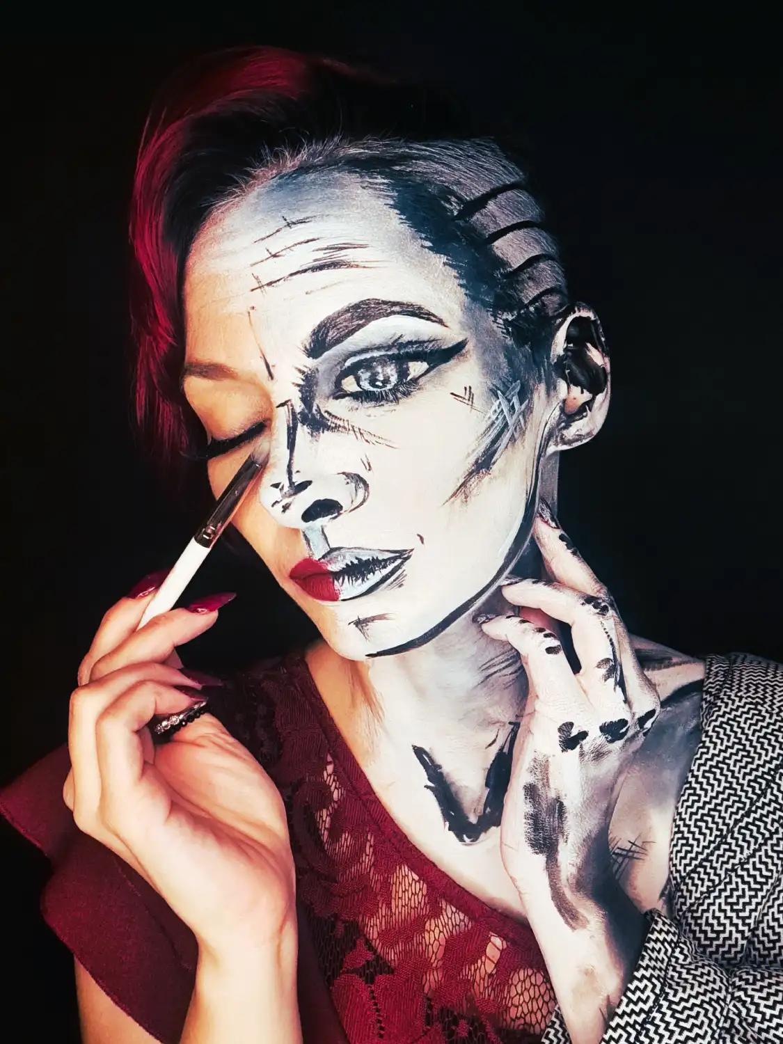 Radka Kunovská - bodyart, malba na obličej a tělo